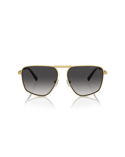 Michael Kors Black Mk1153 Silverton 18968G Sunglasses Metal Pilot Normal Shaded for men