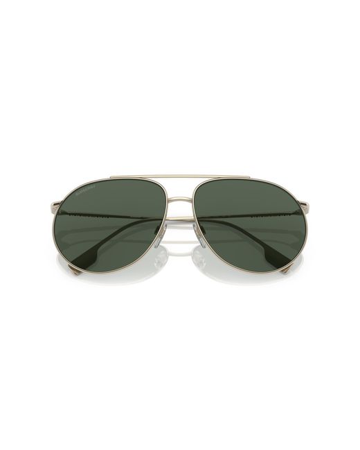 Burberry Green Be3138 110971 Sunglasses Metal Pilot