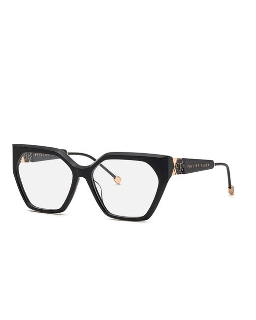 Philipp Plein Black Vpp068S Plein Queen 700 Optical Frames Acetate Butterfly