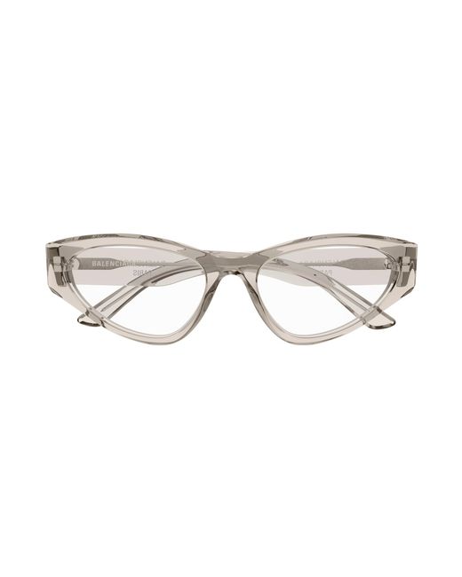 Balenciaga Black Bb0391O 003 Optical Frames Acetate Transparent Cat Eye