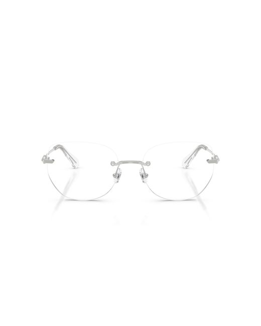 Swarovski Black Sk1038 4001 Optical Frames Metal Transparent Round Normal