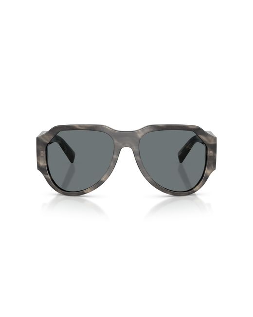 Dolce & Gabbana Black Dg4504 319980 Sunglasses Acetate Pilot Normal for men