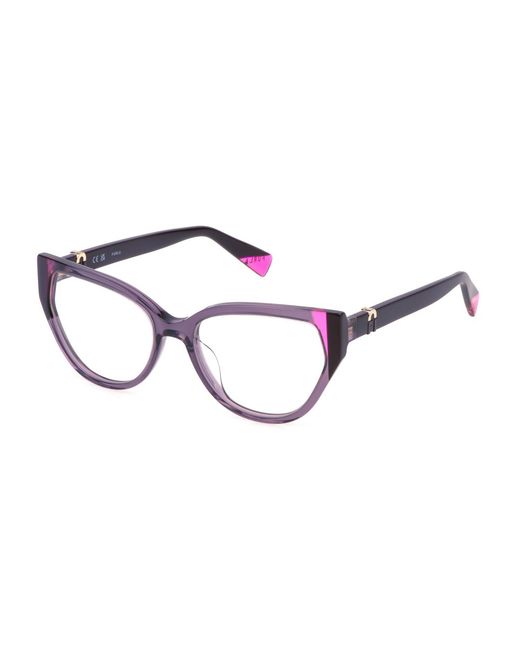 Furla Black Vfu762V 0916 Optical Frames Acetate Butterfly
