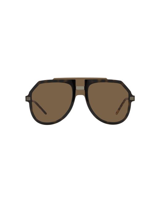 Dolce & Gabbana Black Dg6195 502/73 Sunglasses Injected Pilot Normal for men