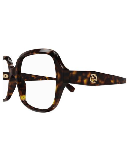Gucci Black Gg0799O 002 Optical Frames Acetate Transparent Squared