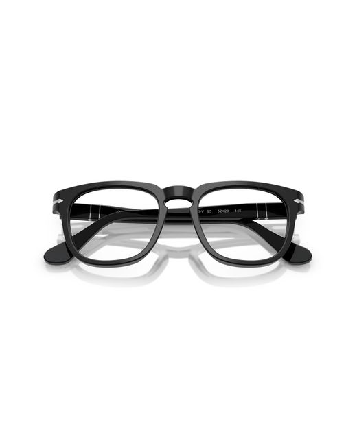 Persol Black Po3376V 95 Optical Frames Acetate Squared Normal
