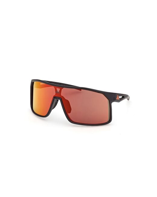Adidas Originals Black Sp0124 Alkator 02L Sunglasses Injected Roviex Mask Normal for men