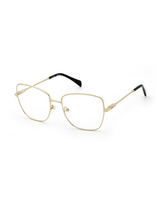 Blumarine Black Vbm258 300 Optical Frames Metal Butterfly