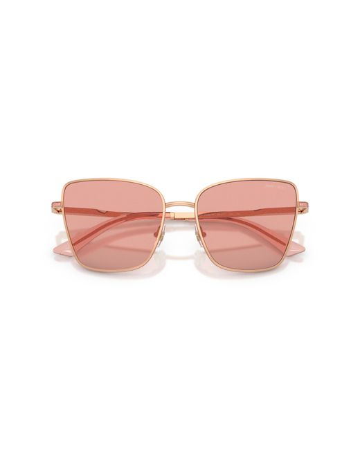 Jimmy Choo Black Jc4023J 30087R Sunglasses Metal Squared Normal