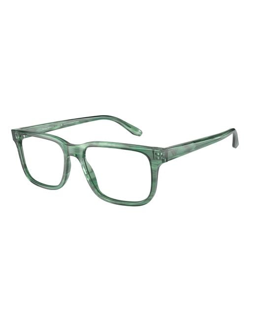 Emporio Armani Black Ea3218 5168 Optical Frames Acetate Squared for men