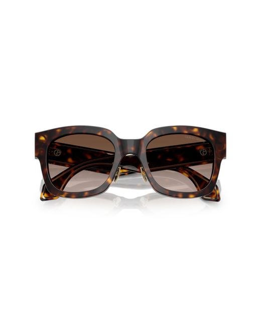 Giorgio Armani Black Ar8223 502613 Sunglasses Acetate Squared Normal Shaded