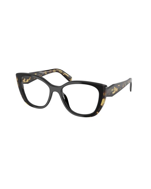 Prada Black Pr B04V 3891O1 Optical Frames Acetate Transparent Cat Eye Normal