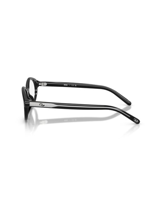 DIESEL Black Dl4015U 2001 Optical Frames Acetate Transparent Round Normal