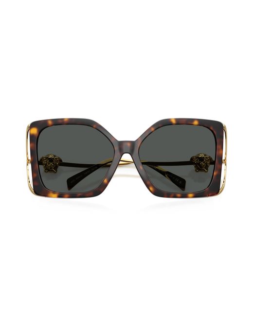 Versace Black Ve4502U 108/87 Sunglasses Injected Squared Normal