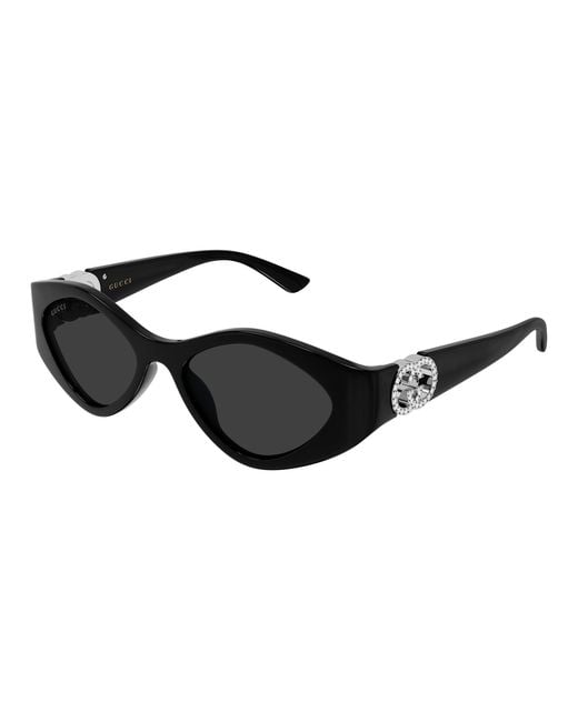 Gucci Black Gg2121S 002 Sunglasses Injected Geometric