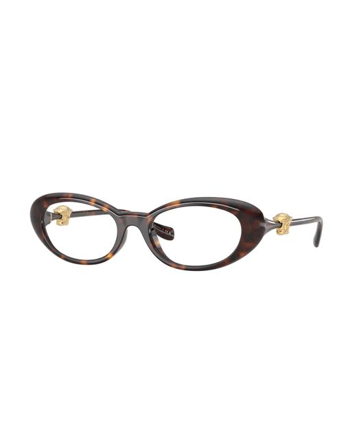 Versace Black Ve3381U 108 Optical Frames Injected Round Normal