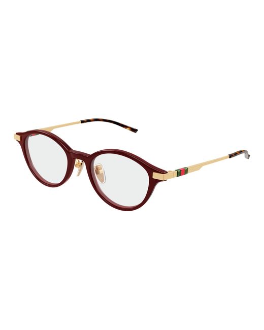 Gucci Black Gg2000Oj 003 Optical Frames Acetate Transparent Round