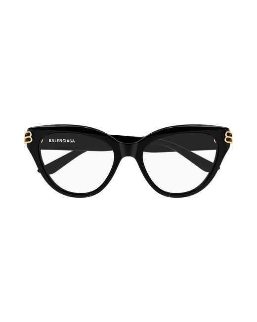 Balenciaga Black Bb0436O 001 Optical Frames Acetate Transparent Cat Eye
