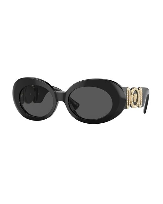Versace Black Ve4426Bu Gb1/87 Sunglasses Acetate Round Normal