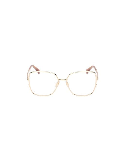 Max Mara Black Mm5223 032 Optical Frames Metal Round Normal