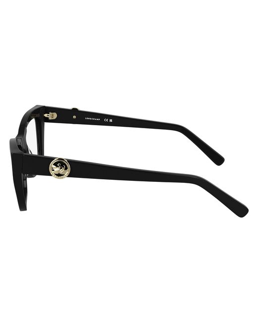 Longchamp Black Lo2762 001 Optical Frames Acetate Squared Normal