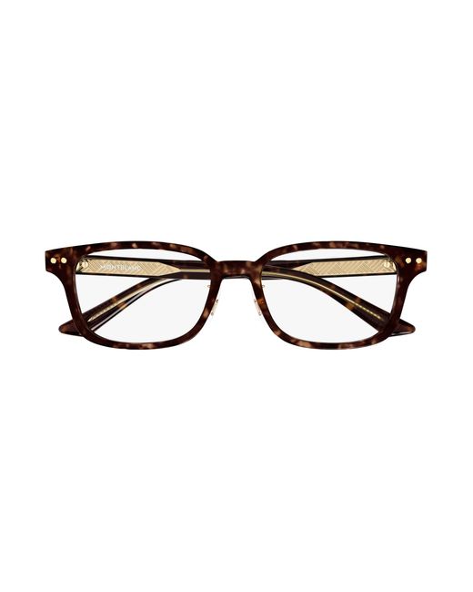 Montblanc Black Mb0379Oj 002 Optical Frames Acetate Transparent Squared for men