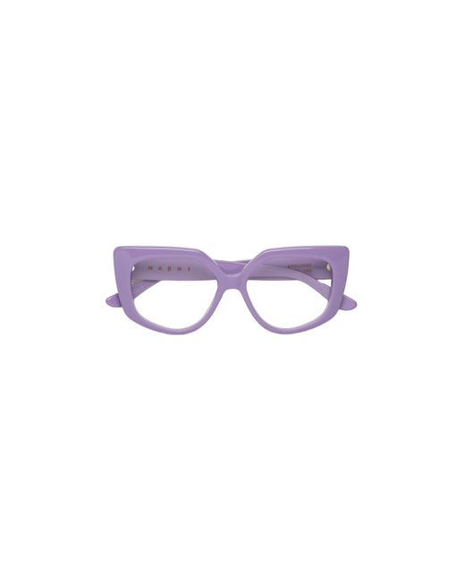 Marni Black Ldo Zvier Optical Frames Acetate Geometric