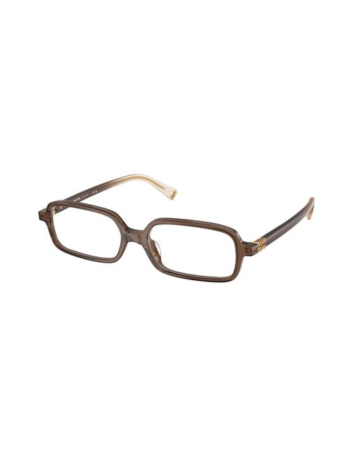 Miu Miu Black Mu 01Yv 23H1O1 Optical Frames Acetate Squared Normal