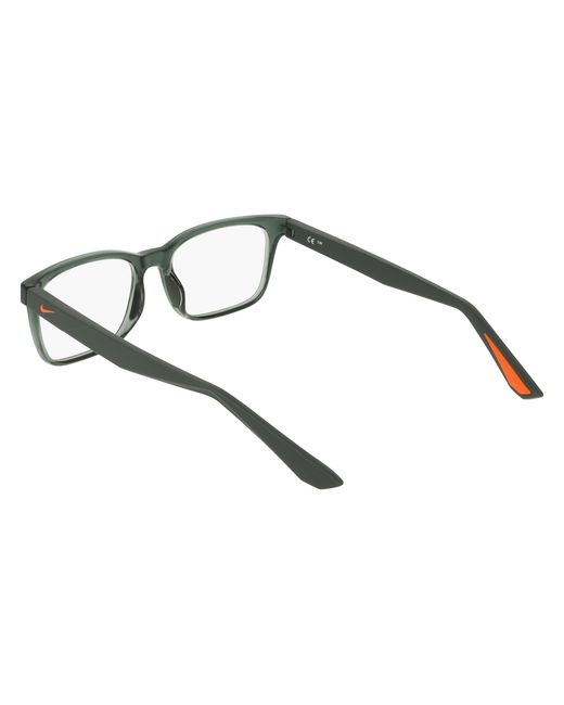 Nike Black 7415 302 Optical Frames Bio-Injected Squared Normal for men