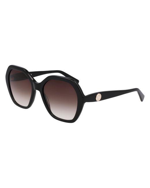 Longchamp Black Lo759S 001 Sunglasses Acetate Squared Normal Normal