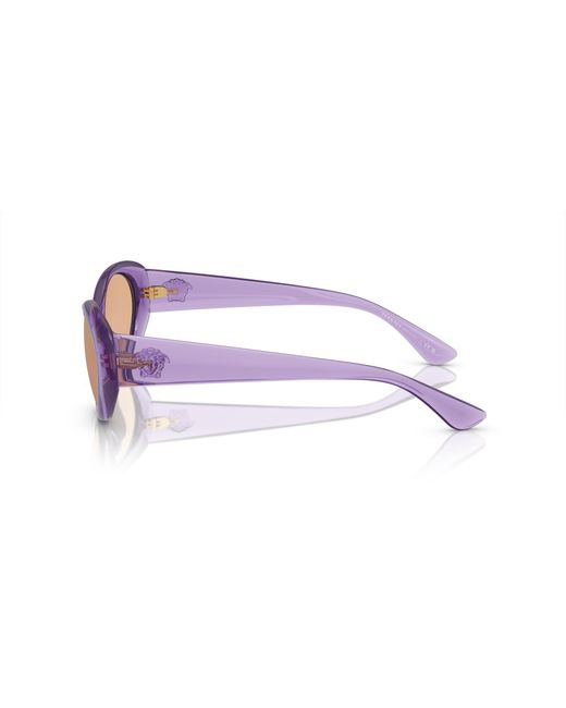 Versace Black Ve4455U 5353/3 Sunglasses Injected Round Normal