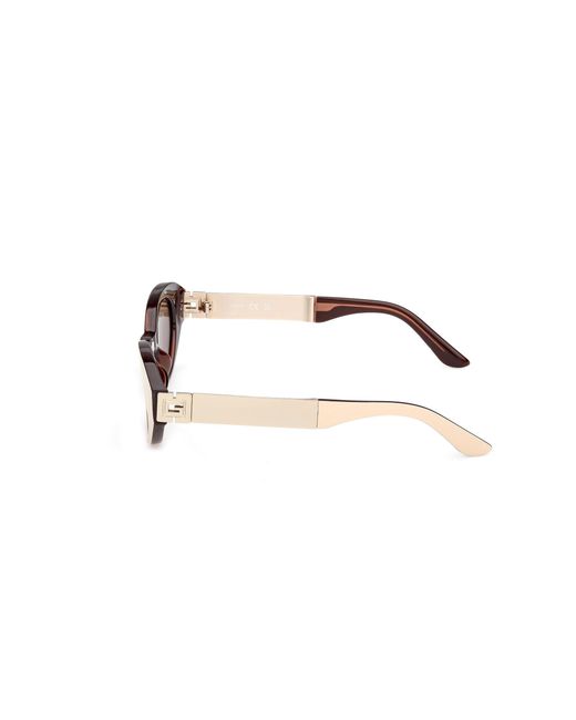 Guess Black Gu00261-H 25E Sunglasses Injected Round Normal