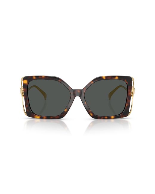 Versace Black Ve4502U 108/87 Sunglasses Injected Squared Normal