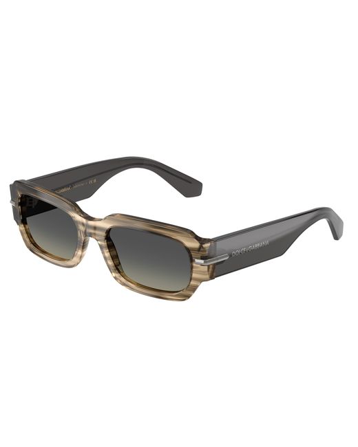 Dolce & Gabbana Black Dg4485 348411 Sunglasses Acetate Squared Normal Nuanced for men