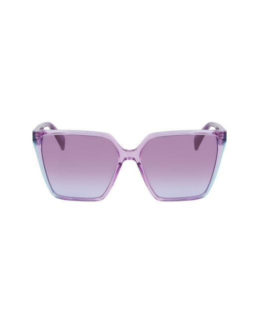 Liu Jo Purple Lj798S 518 Sunglasses Acetate Squared Normal Shaded