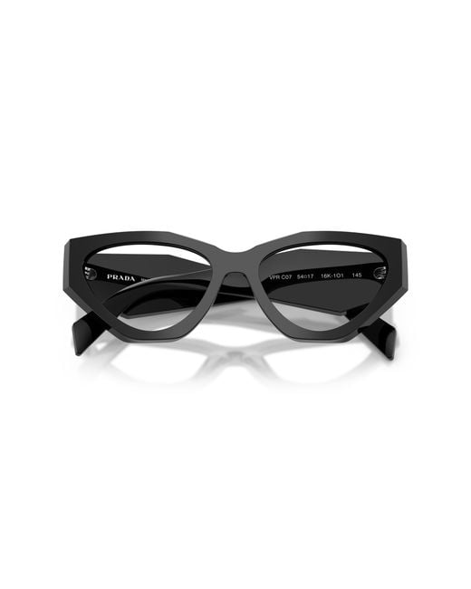 Prada Black Pr C07V 16K1O1 Optical Frames Acetate Geometric Normal