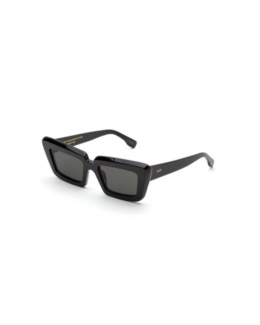 Retrosuperfuture Black 2Gs Coccodrillo Sunglasses Acetate Squared Normal