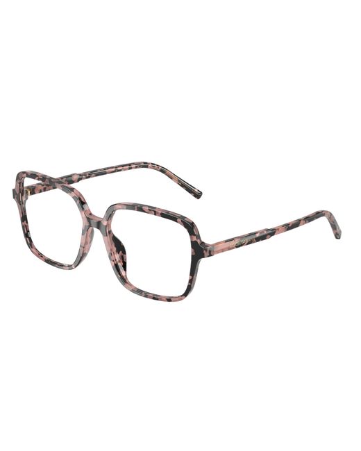 Dolce & Gabbana Black Dg3442 3476 Optical Frames Acetate Transparent Squared Normal