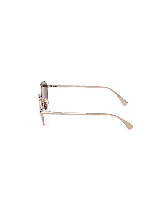 Max Mara Black Mm0200 36S Sunglasses Metal Bordeaux Round Normal