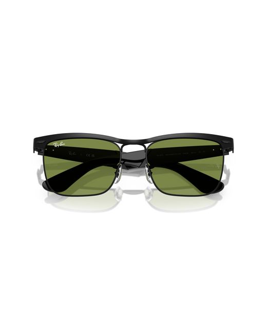 Ray-Ban Wayfarer Deluxe Sunglasses Frame Green Lenses