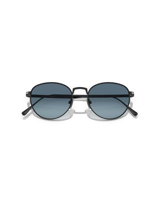 Persol Black Po5002St 8004Q8 Sunglasses Titanium Pantos Normal Shaded for men
