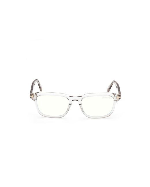Tom Ford Black Ft6032-B 020 Optical Frames Acetate Squared Normal for men