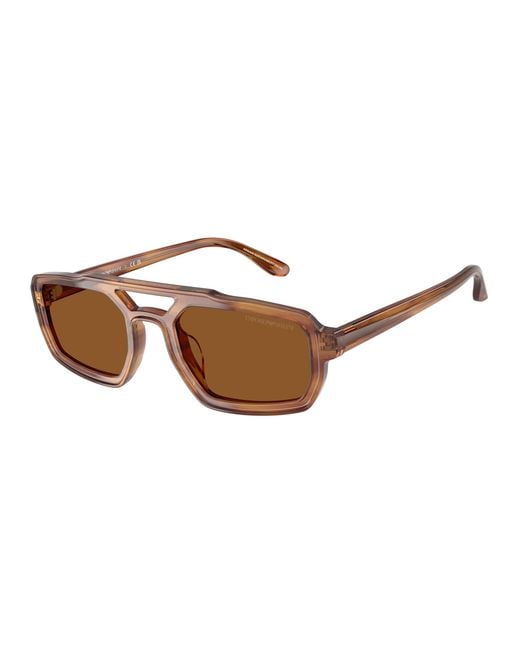 Emporio Armani Black Ea4240U 620373 Sunglasses Acetate Geometric Normal for men