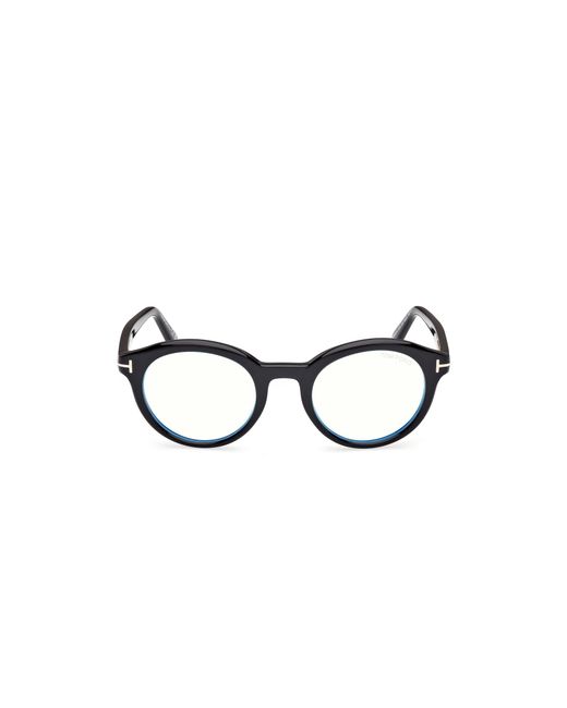 Tom Ford Black Ft6061-B 001 Optical Frames Acetate Round Normal