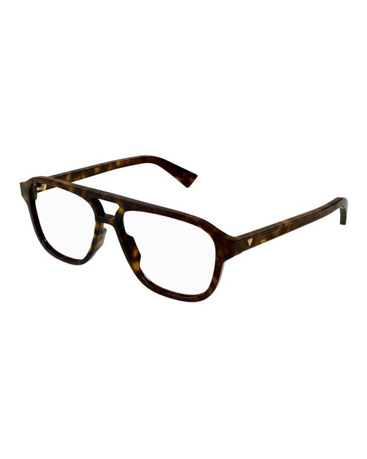 Bottega Veneta Black Bv1294O 002 Optical Frames Acetate Transparent Pilot for men