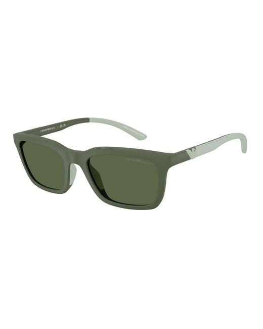 Emporio Armani Green Ea4249U 625971 Sunglasses Injected Squared Normal for men