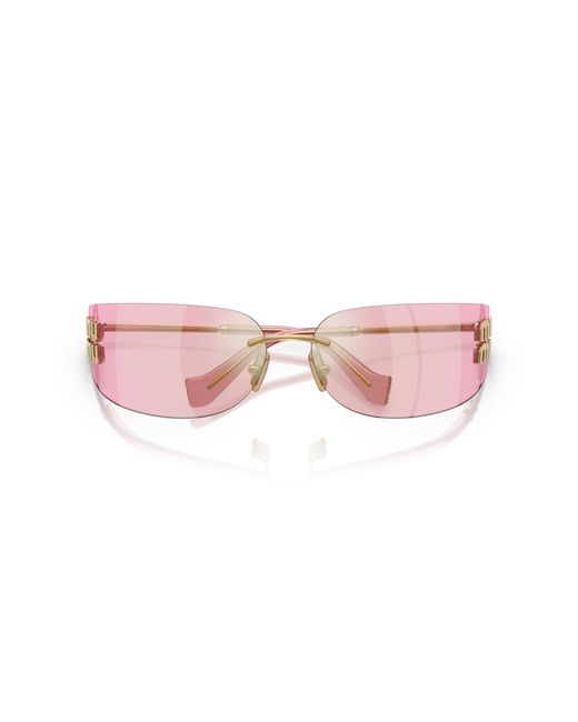 Miu Miu Black Mu A51S 5Ak90Y Sunglasses Metal Squared Normal