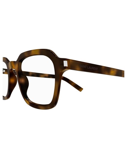 Saint Laurent Black Sl 715 Slim Opt 003 Optical Frames Acetate Transparent Squared