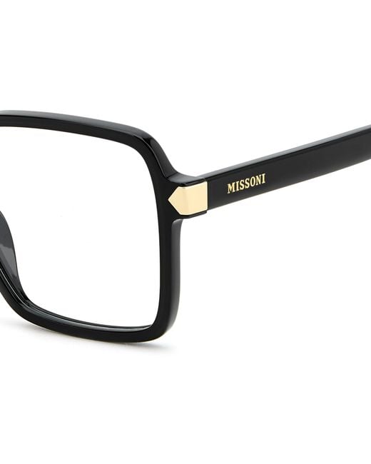 Missoni Black Mis 0288 807 Optical Frames Acetate Squared Normal