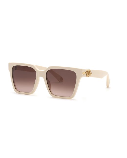 Roberto Cavalli Black Src153M 09X7 Sunglasses Acetate Squared Normal Nuanced